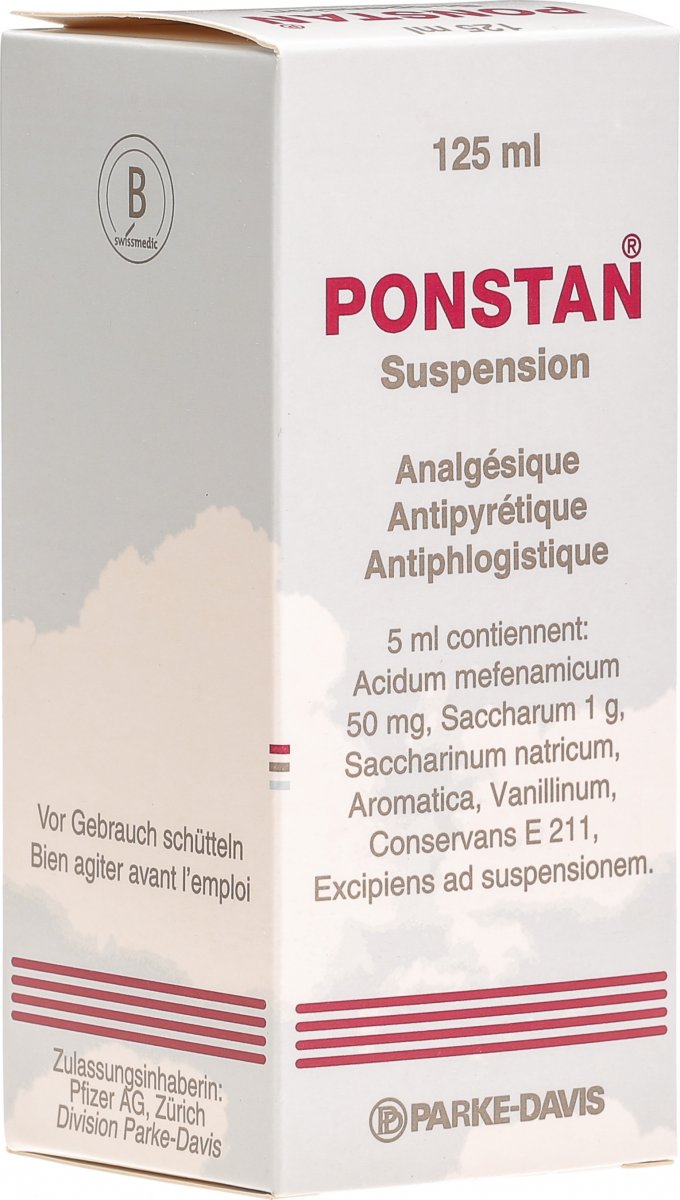 Ponstan Suspension 50mg/5ml 125ml in der Adler Apotheke
