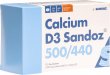 Calcium D3 Sandoz Kautabletten 500/440 Aprikose 120 Stück