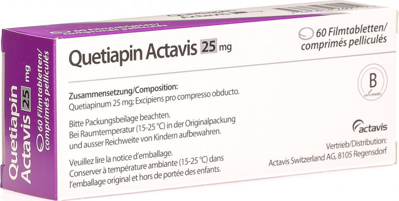 Quetiapin Actavis Filmtabletten 25mg 60 Stück in der Adler Apotheke