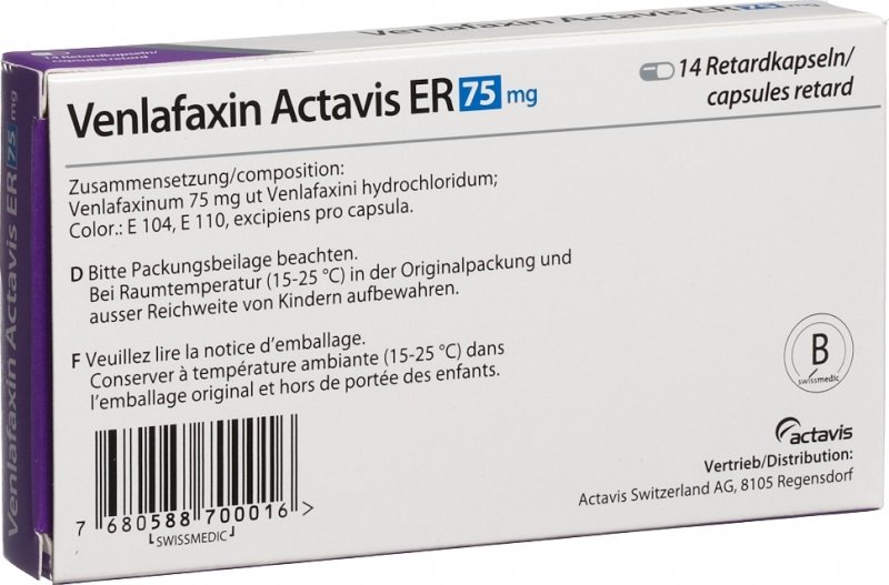 Venlafaxin 75 Venlafaxin Absetzen 2019 11 02