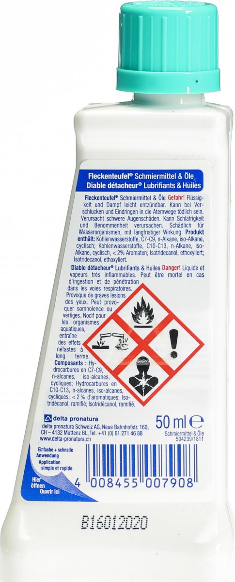 Dr. Beckmann Fleckenteufel Schmiermittel und Öle 50ml in ...