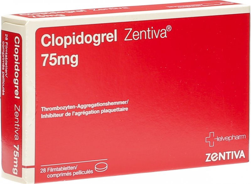 Clopidogrel Zentiva Filmtabletten 75mg 28 Stück in der Adler Apotheke