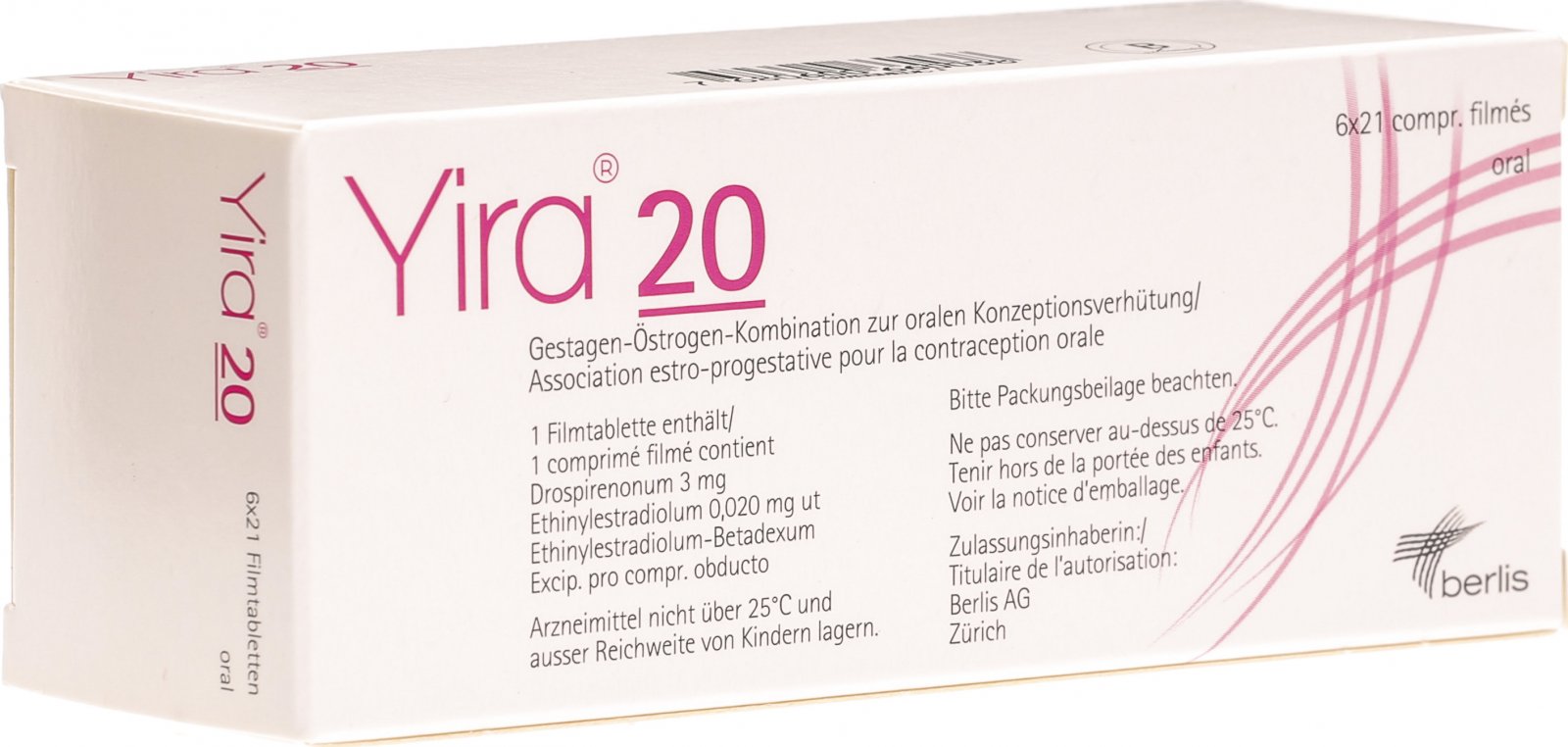 Yira 20 Filmtabletten 6x 21 Stück in der Adler Apotheke