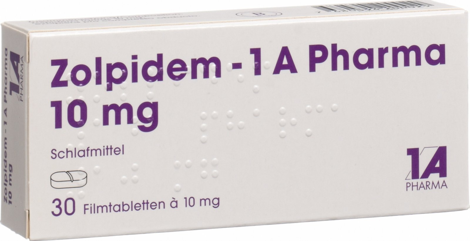 Zolpidem 1a Pharma Filmtabletten 10mg 30 Stück in der Adler Apotheke