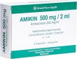 Amikin Injektionslösung 500mg/2ml 5 Durchstechflaschen 2ml