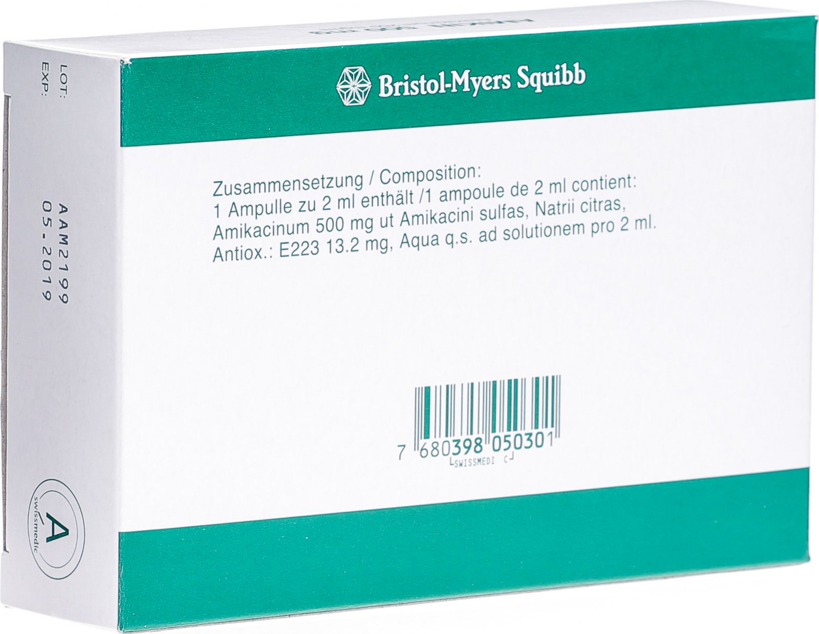 Amikin Injektionslösung 500mg/2ml 5 Durchstechflaschen 2ml in der Adler