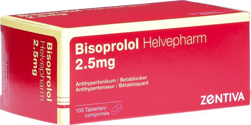 Bisoprolol Helvepharm Tabletten 2.5mg 100 Stück in der Adler Apotheke