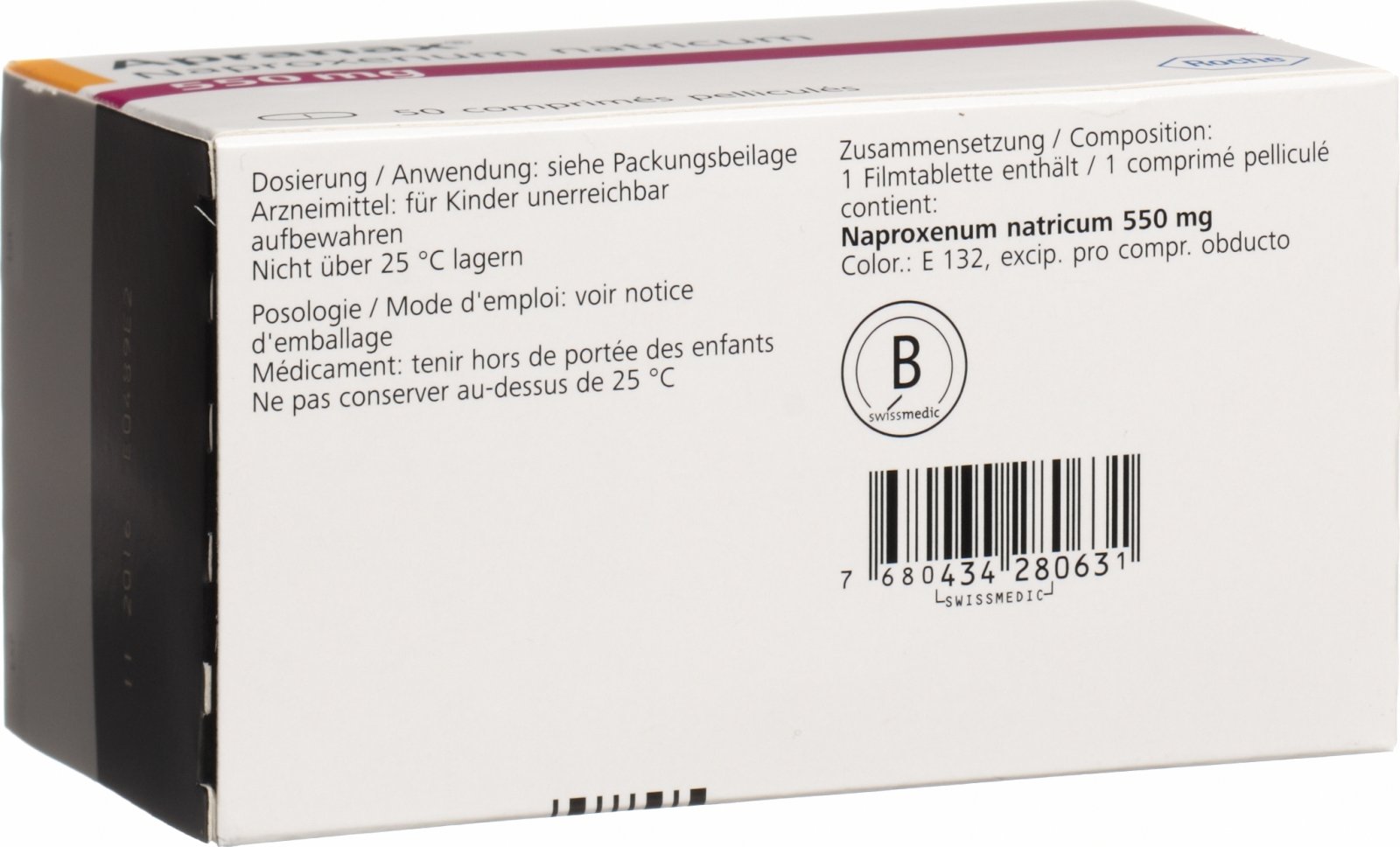 Apranax Filmtabletten 550mg 50 Stück in der Adler Apotheke