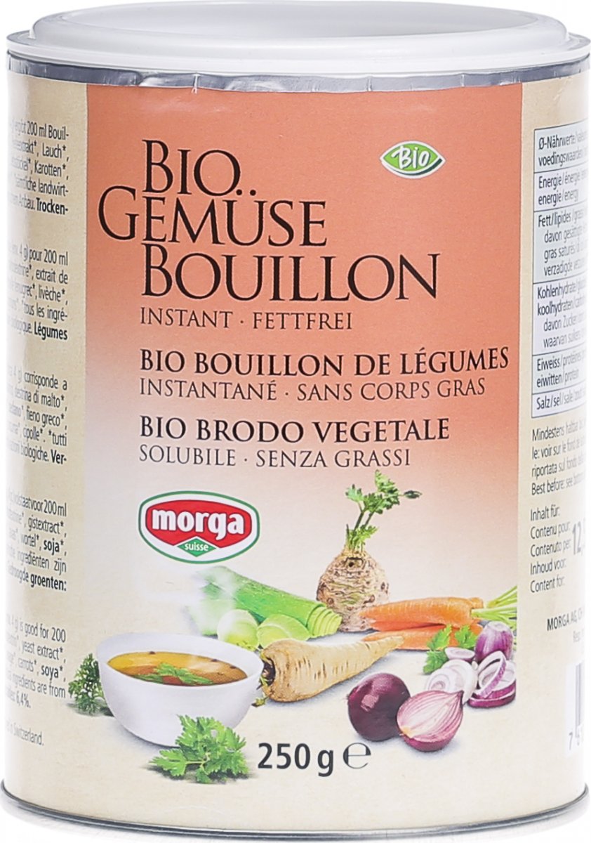 Gemüse Bouillon Fettfrei Bio Dose 250g in der Adler Apotheke