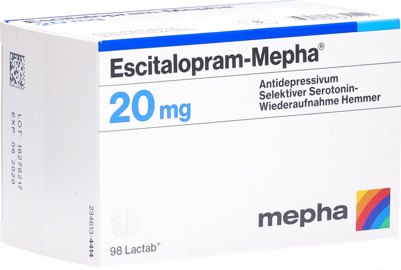 Escitalopram Mepha Lactabs 20mg 98 Stück in der Adler Apotheke