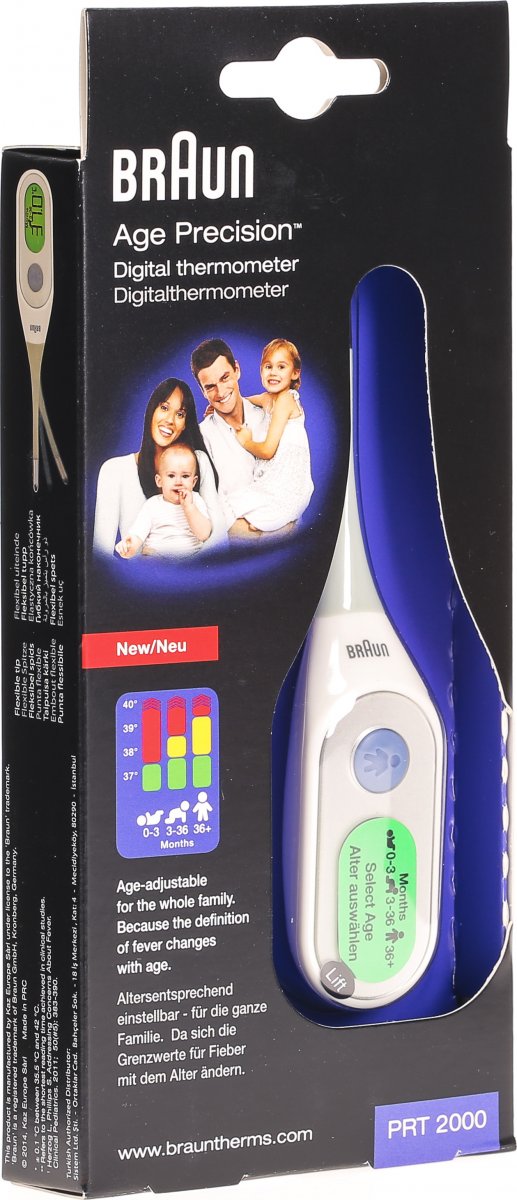 Braun Age Precision Digital Thermometer Prt 2000 in der Adler Apotheke