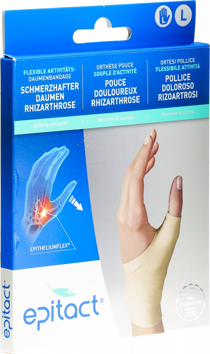 Epitact Flexible Daumenbandage Grösse L 1719cm Links in der Adler Apotheke