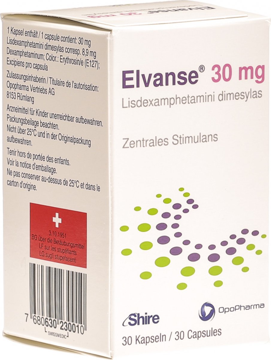 Elvanse Kapseln 30mg Flasche 30 Stück in der Adler Apotheke