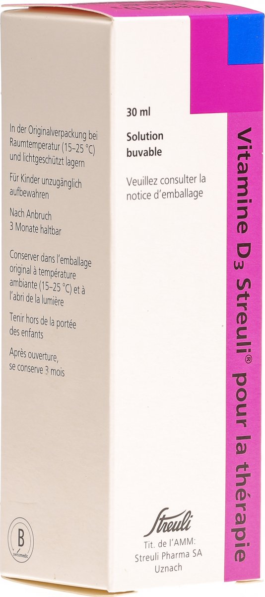 Vitamin D3 Streuli 4000 Ieml Zur Therapie 30ml In Der Adler