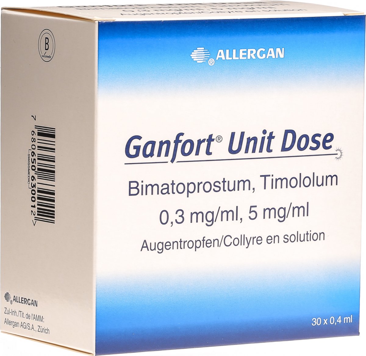 Ganfort Unit Dose Augentropfen 30 Monodosen 0.4ml in der Adler Apotheke