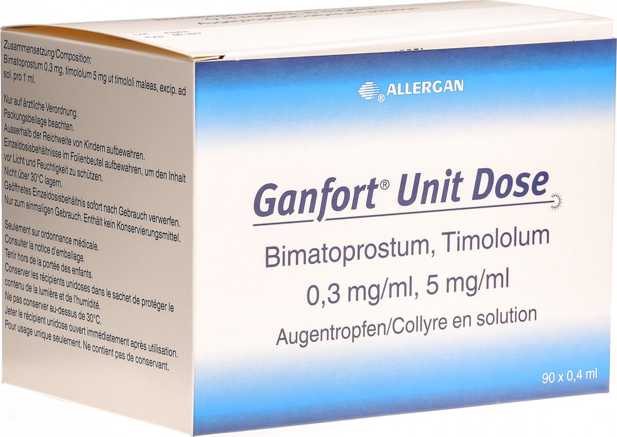 Ganfort Unit Dose Augentropfen 90 Monodosen 0.4ml in der Adler Apotheke