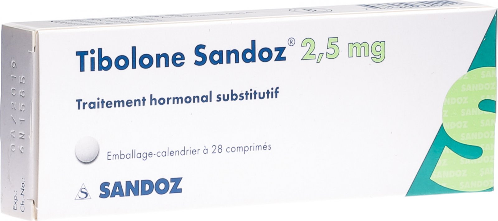 Tibolon Sandoz Tabletten 2.5mg 28 Stück in der Adler Apotheke