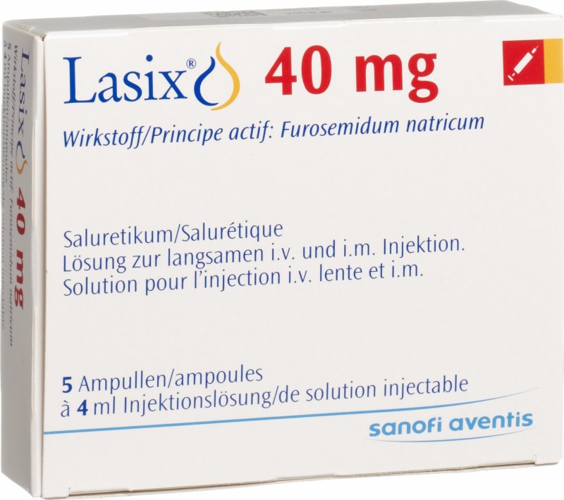 Lasix Injektionslösung 40mg/4ml 5 Ampullen 4ml in der Adler Apotheke