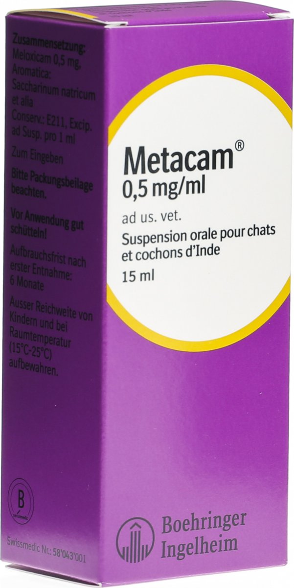 Metacam Katzen Suspension 0 5mg Ml Ad Us Vet 15ml In Der Adler Apotheke