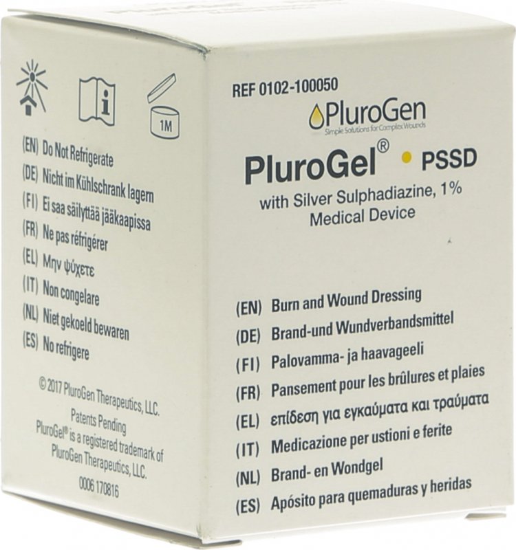 Plurogel Pssd Brand & Wundgel 1 Silbersulph 50g in der Adler Apotheke