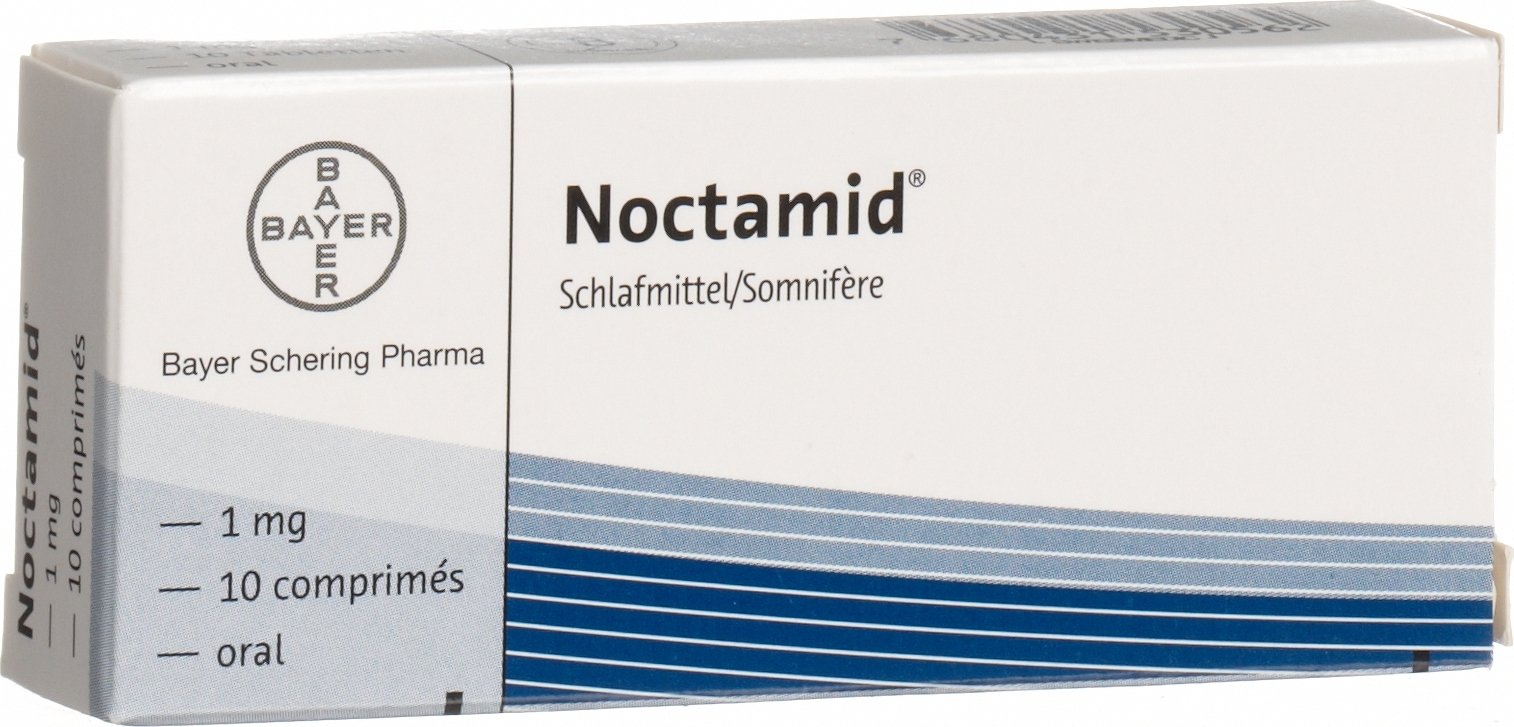 Noctamid Tabletten 1mg 10 Stuck In Der Adler Apotheke