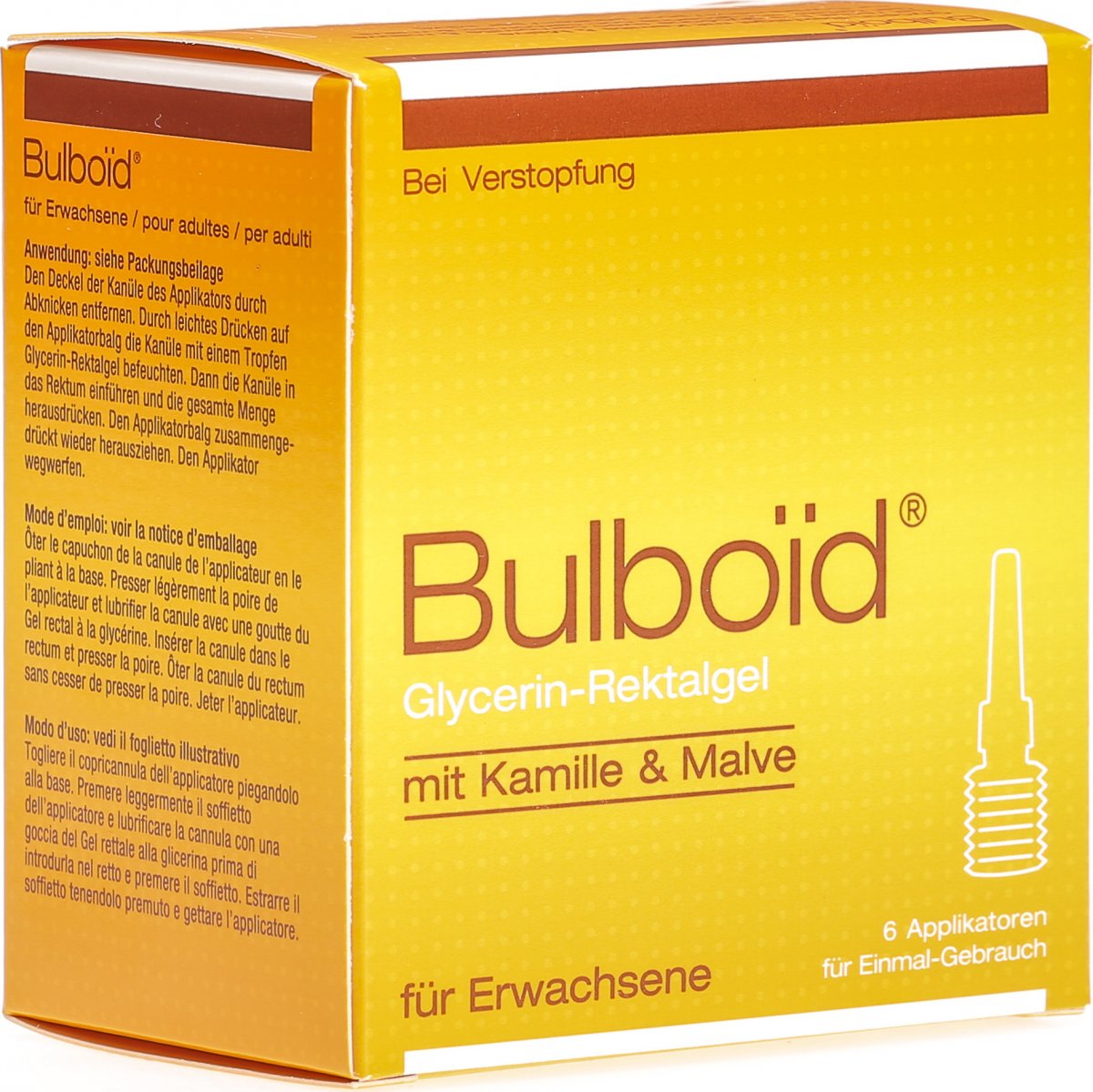 Bulboid Glycerin Rektalgel Mit Kamille Malve 6 Stuck In Der Adler Apotheke