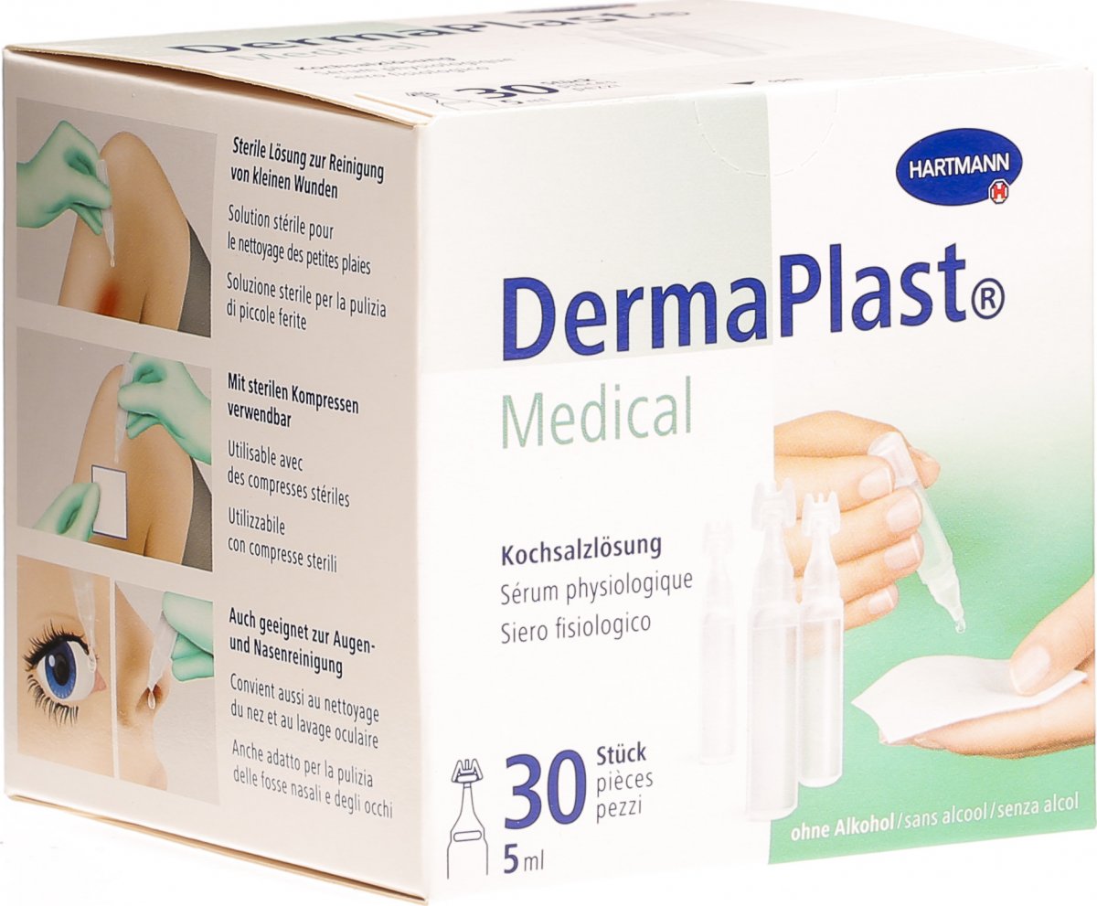 Dermaplast Medical Kochsalzlösung 30x 5ml in der Adler Apotheke