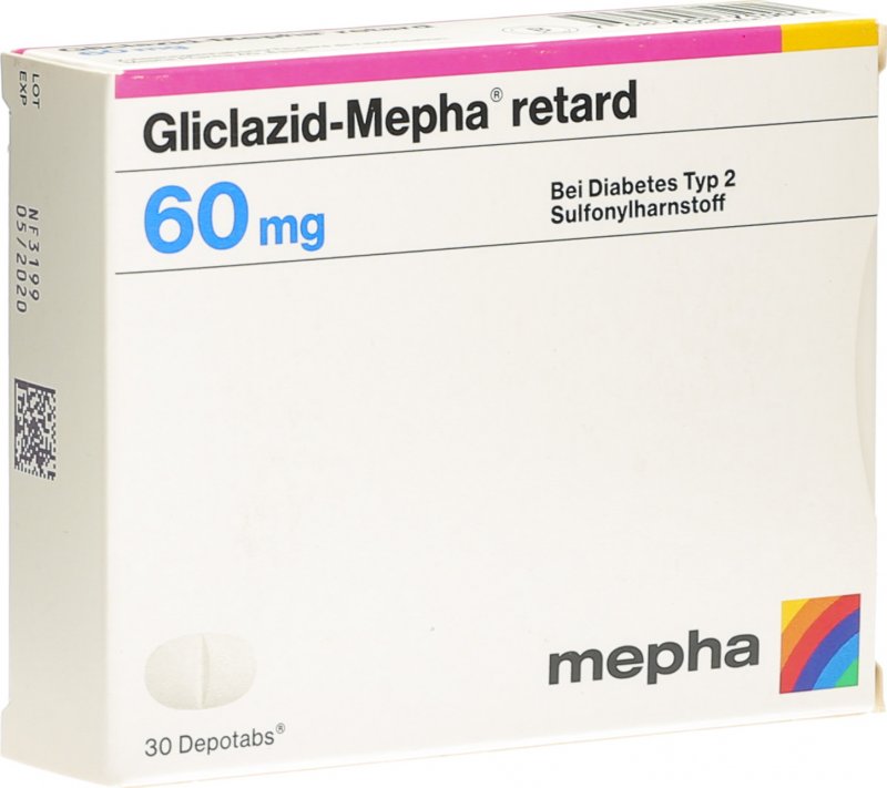 Gliclazid Mepha Retard Depotabs 60mg 30 Stück in der Adler Apotheke