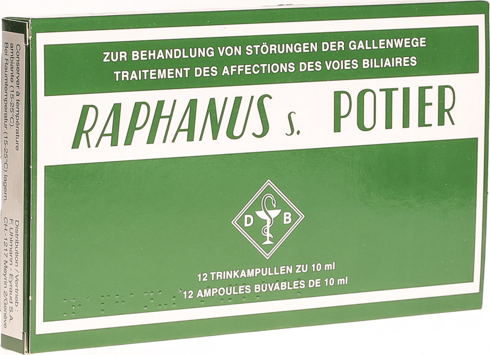 Raphanus S Potier Lösung 12 Trinkampullen 10ml in der Adler Apotheke