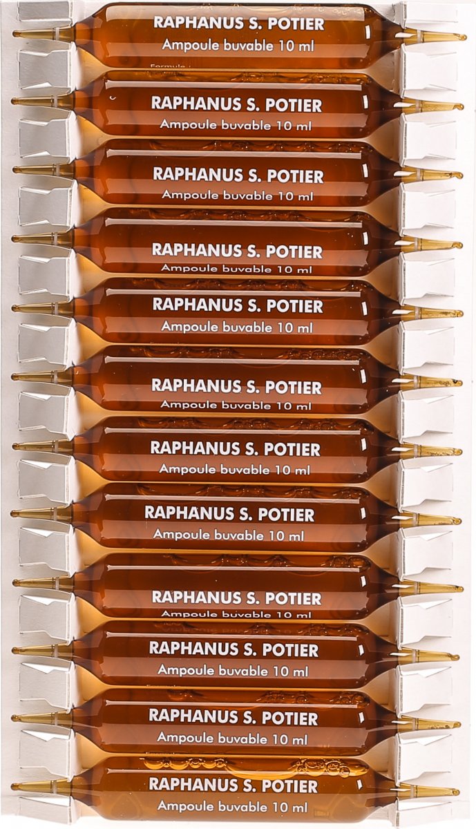 Raphanus S Potier Lösung 12 Trinkampullen 10ml in der Adler Apotheke