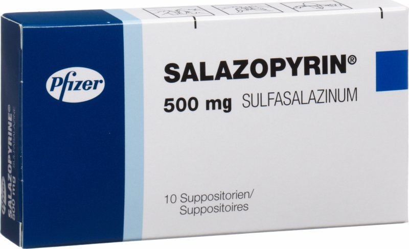 Salazopyrin Zäpfchen 0.5g 10 Stück in der Adler Apotheke