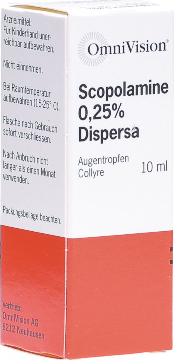 Scopolamine Dispersa Augentropfen 0.25 10ml in der Adler Apotheke