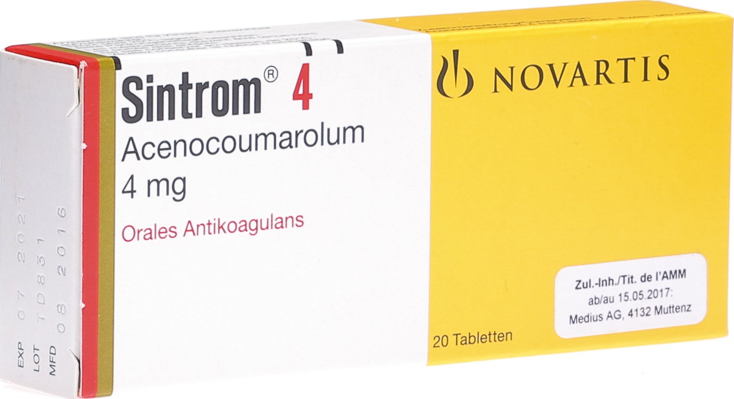 Sintrom 4 Tabletten 4mg 20 Stück in der Adler Apotheke