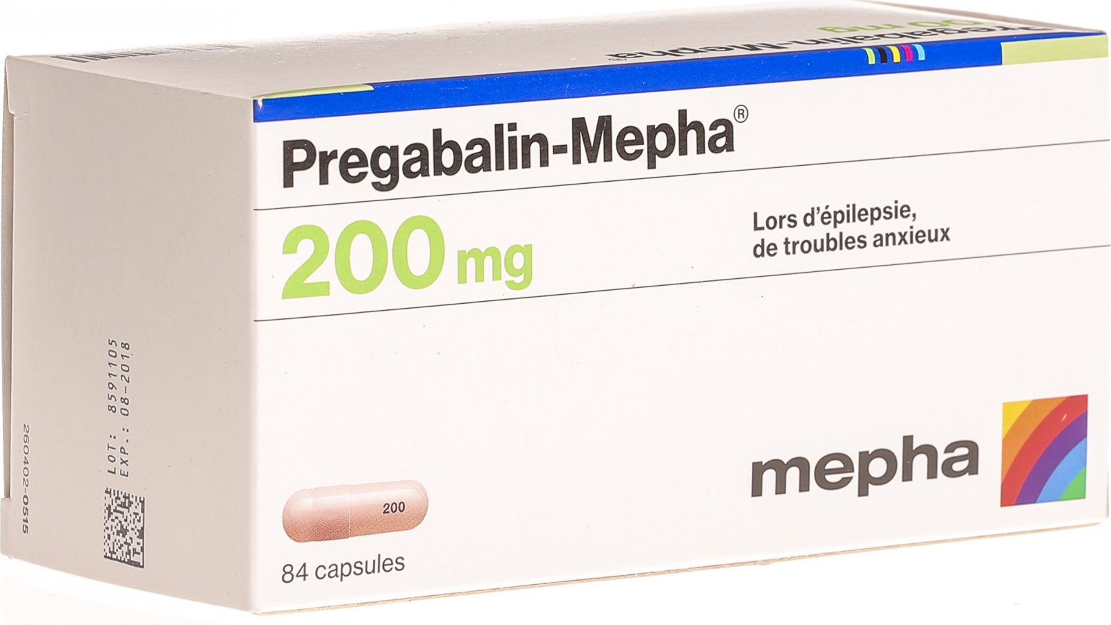 Pregabalin Mepha Kapseln 200mg 84 Stück in der Adler Apotheke