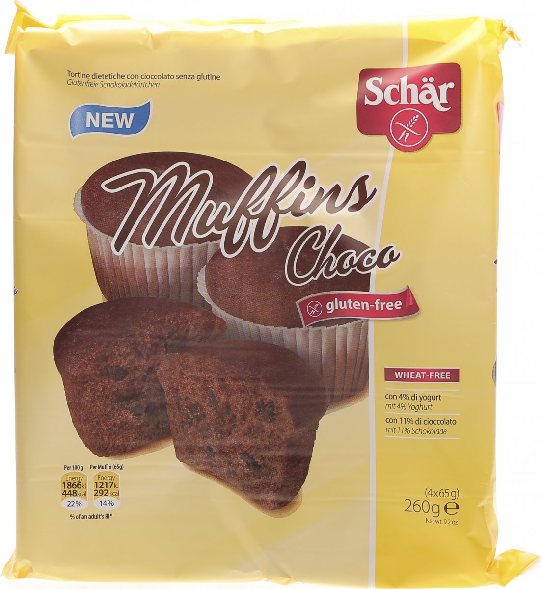 Schär Muffins Choco Glutenfrei 260g in der Adler Apotheke