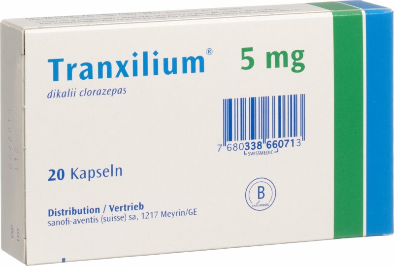 Tranxilium Kapseln 5mg 20 Stück in der Adler Apotheke