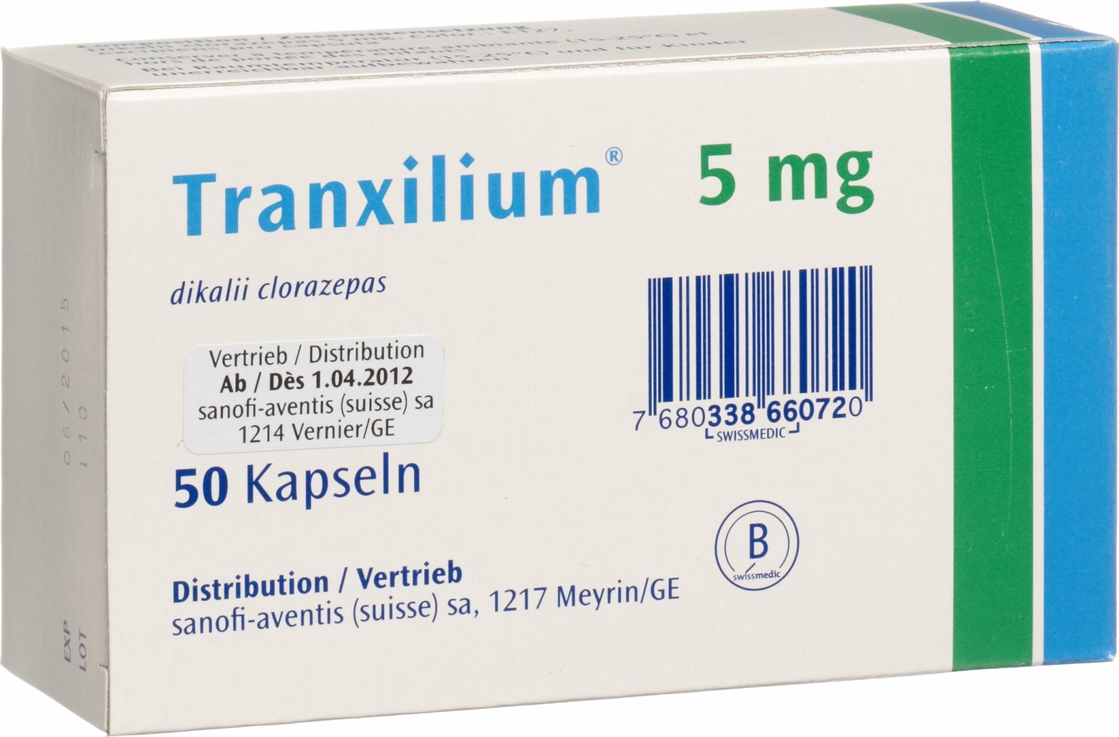 Tranxilium Kapseln 5mg 50 Stück in der Adler Apotheke