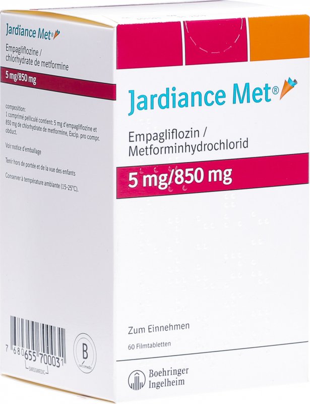 Jardiance Met Filmtabletten 5/850mg 60 Stück in der Adler Apotheke