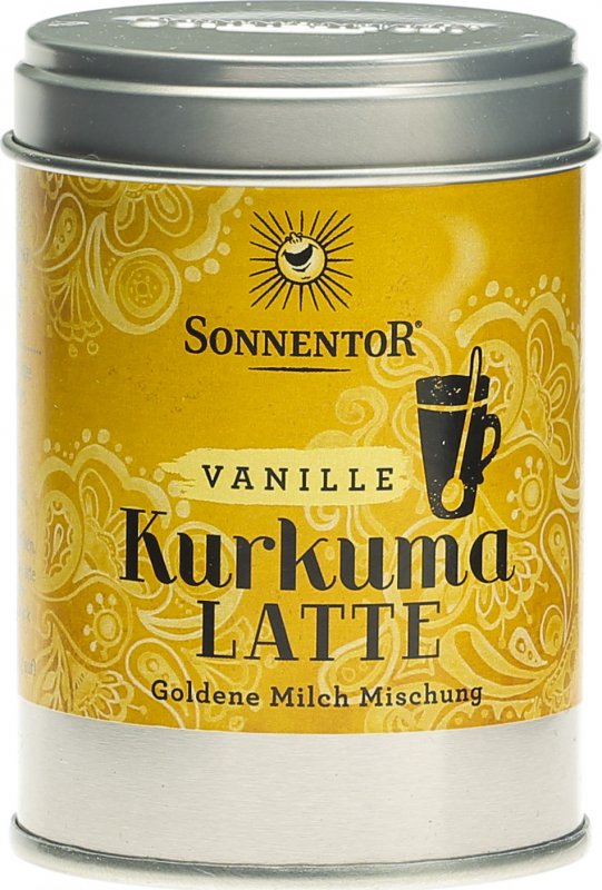 Sonnentor KurkumaLatte Vanille Dose 60g in der Adler Apotheke