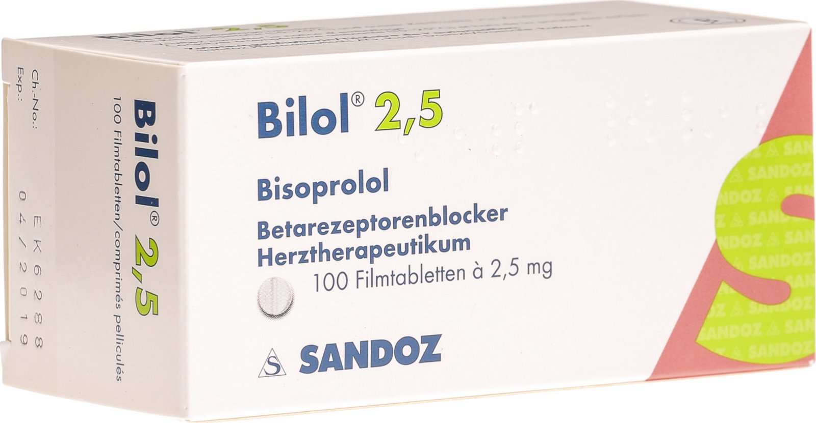 Bilol Filmtabletten 2.5mg 100 Stück in der Adler Apotheke