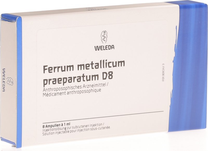 Weleda Ferrum Metallicum Praep. Lösung D 8 Ampullen 8 Stück in der