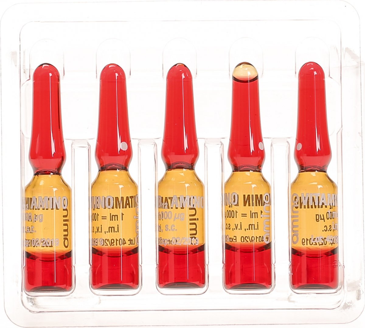 Vitamin B12 Amino Injektionslösung 1000mcg 100 Ampullen 1ml in der