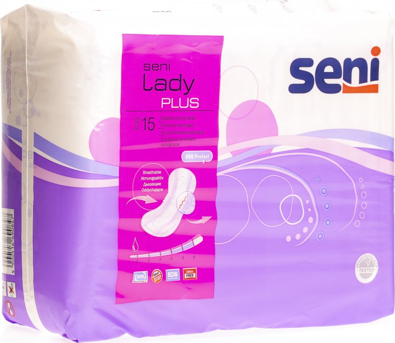 Seni Lady Plus Einlagen Lila 15 Stück in der Adler Apotheke