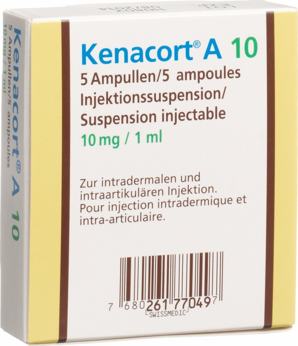 Kenacort A 10 Injektionssuspension 10mg/ml 5 Ampullen 1ml in der Adler ...