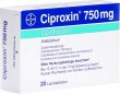 Ciproxin Lacktabletten 750mg 20 Stück