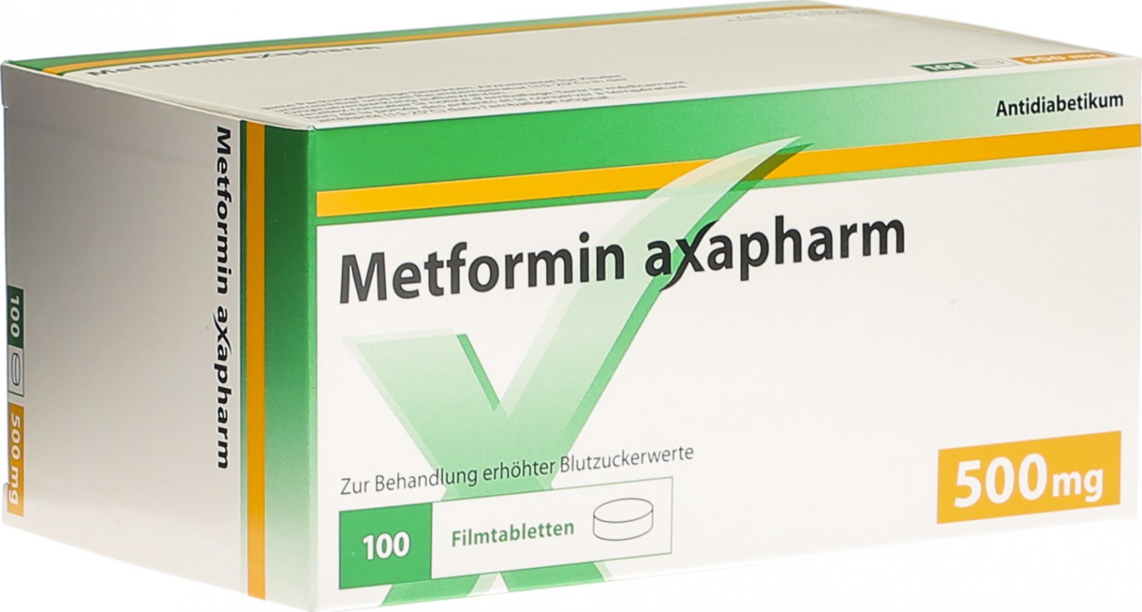 Metformin Axapharm Filmtabletten 500mg 100 Stück in der Adler Apotheke
