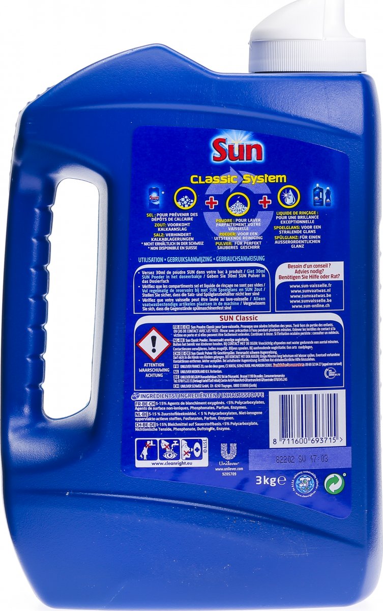 SUN Spülmaschinensalz 4 Kg - Unparfümiert Gegen Kalk