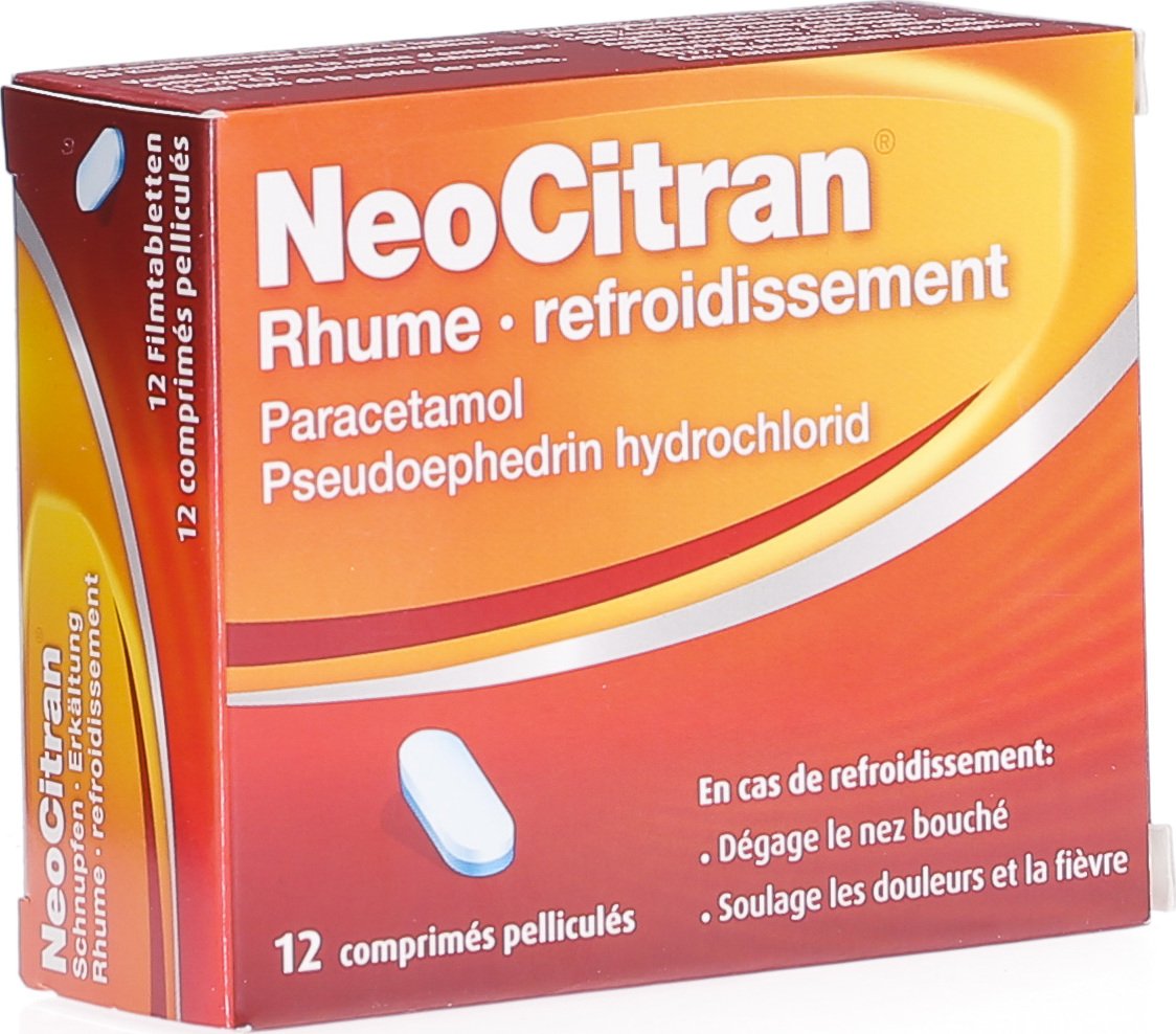 Neocitran Schnupfen/erkaeltung Filmtabletten 12 Stück in der Adler Apotheke