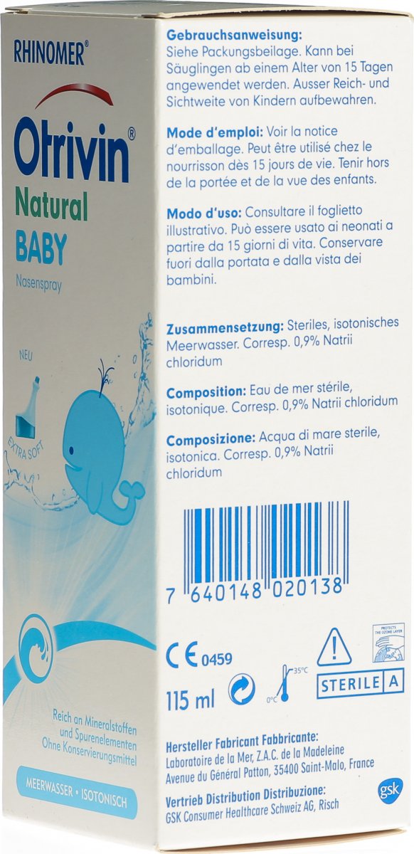Otrivin Natural Baby Spray 115ml in der Adler Apotheke