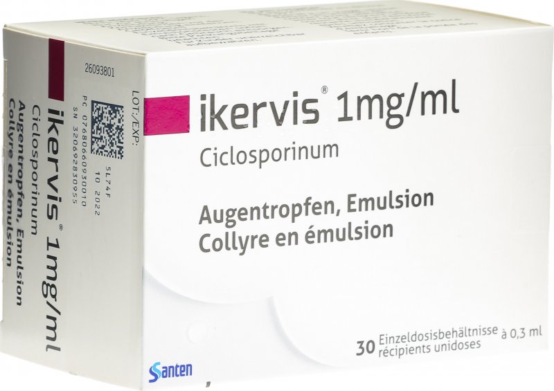 Ikervis Augentropfen 1mg/ml 30 Monodosen 0.3ml in der Adler Apotheke